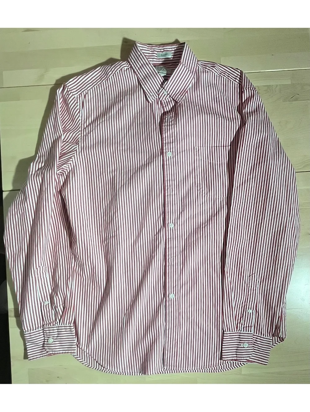 J.Crew Men’s Secret Wash Striped Long Sleeve Button-Down Shirt
